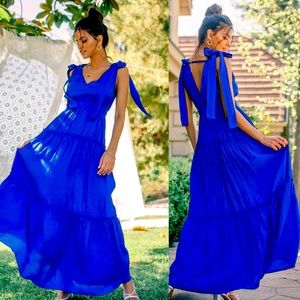 Beautiful Royal Blue Maxi Dress